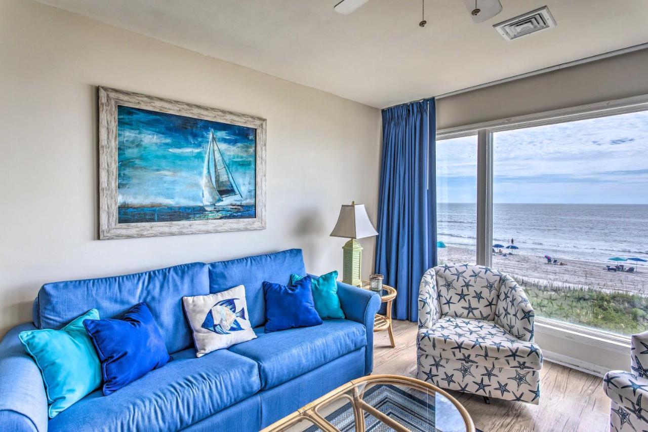 Bright Beachy Condo With Boardwalk Access And Patio! 미를 비치 외부 사진